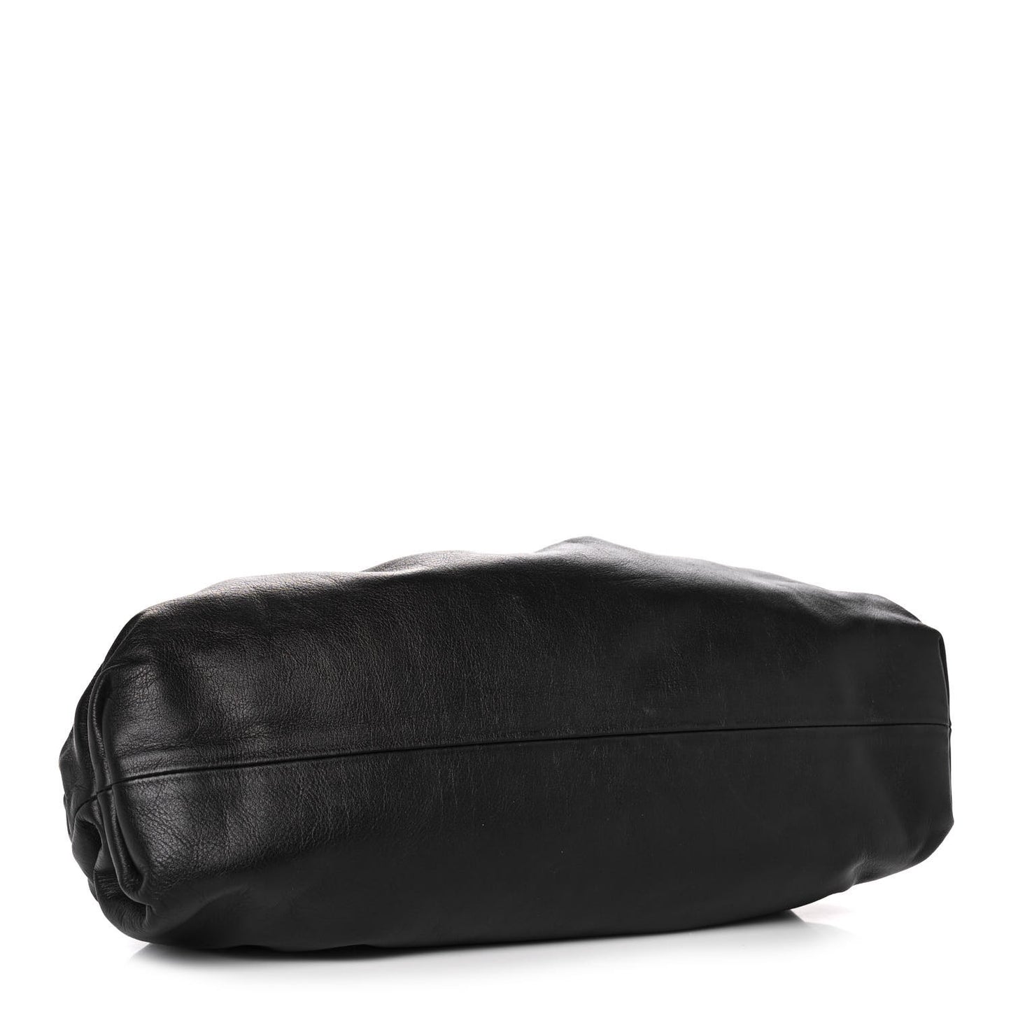 Smooth Butter Calf The Pouch Oversized Clutch Black