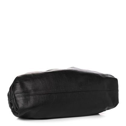Bottega Veneta Smooth Butter Calf The Pouch Oversized Clutch Black 4 of 13