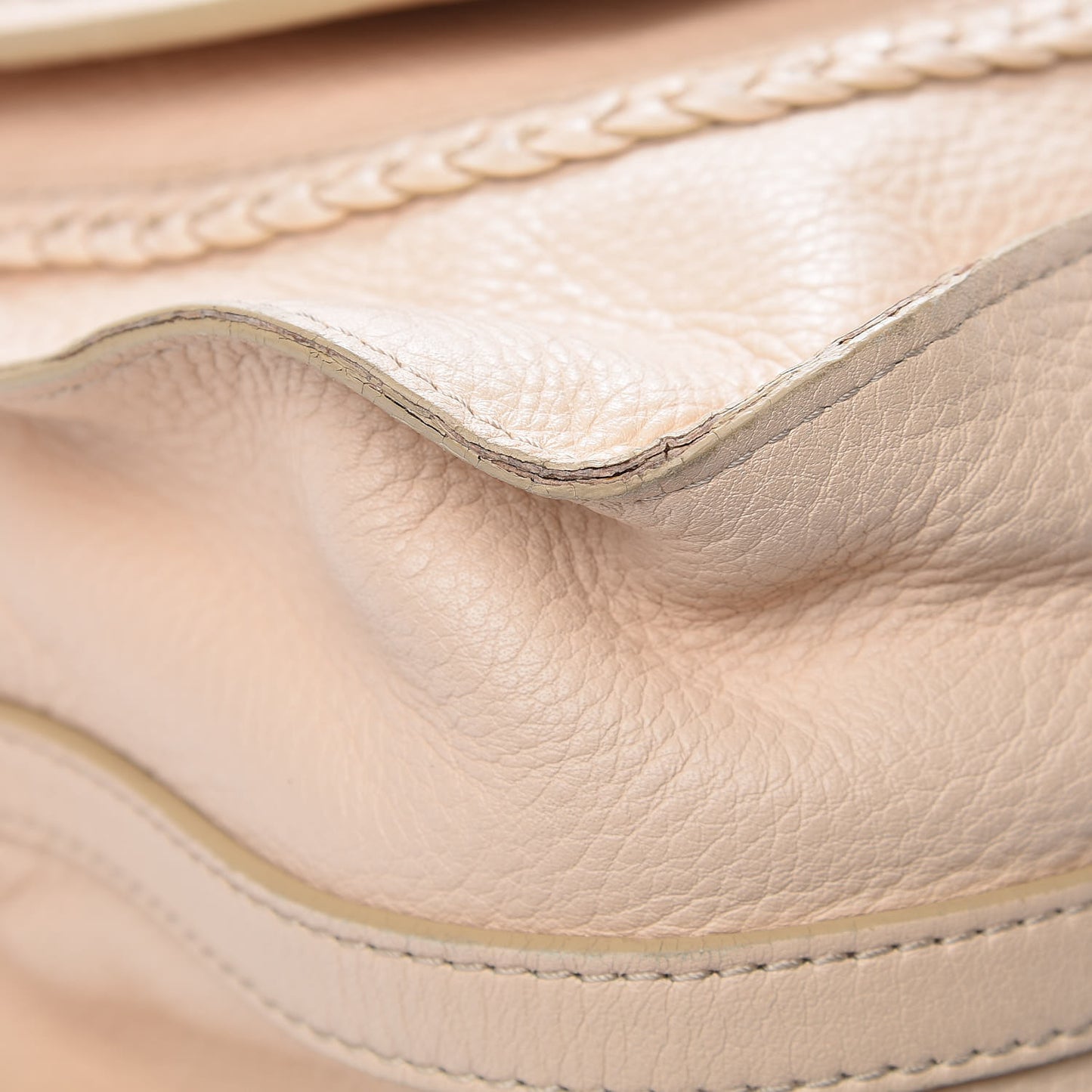 Calfskin Medium Marcie Satchel Cream