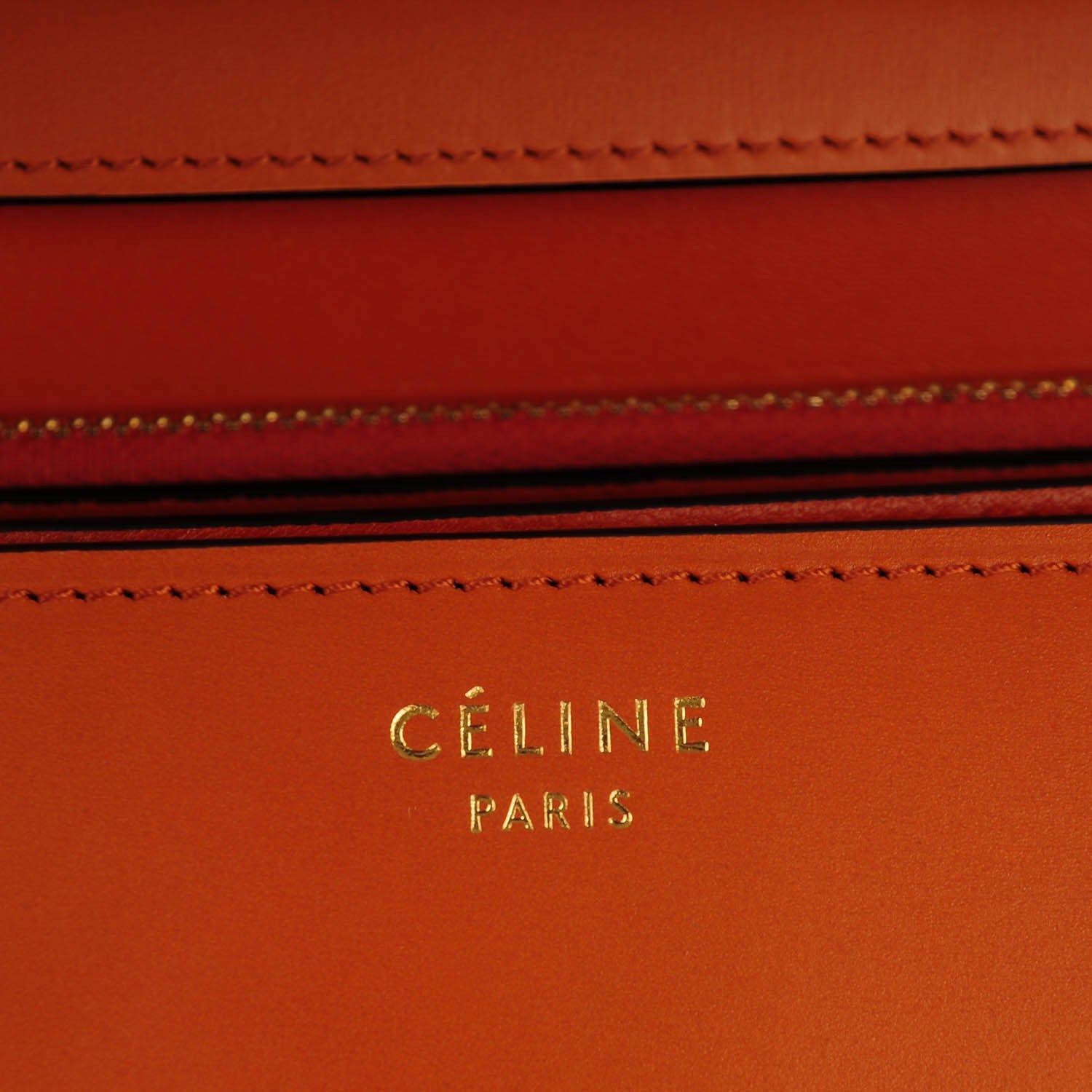 Celine Box Calfskin Medium Classic Box Flap Bag Tawny 5 of 8