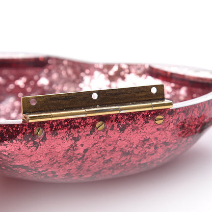 Gucci Glitter Resin Broadway Heart Minaudiere Clutch Fuxia 13 of 14
