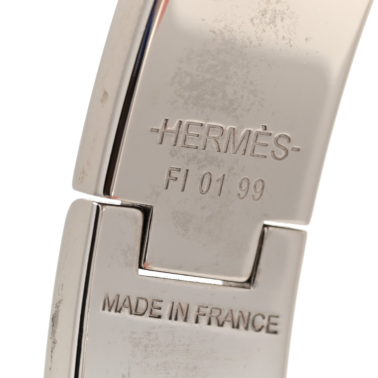 Hermes Enamel Narrow Clic Clac H Bracelet PM White 4 of 5