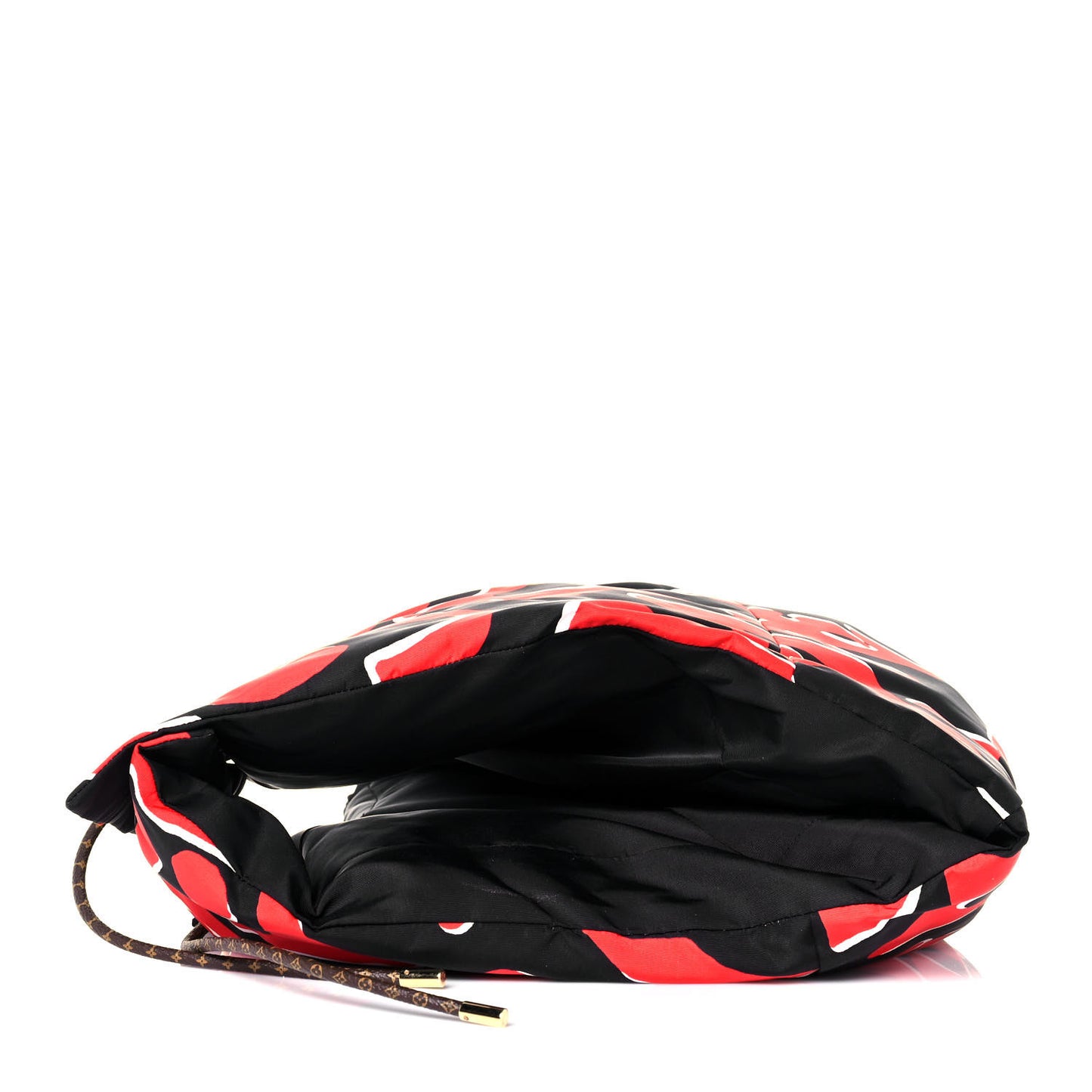 X UF Monogram Dreamy Cap Hoodie Black Red