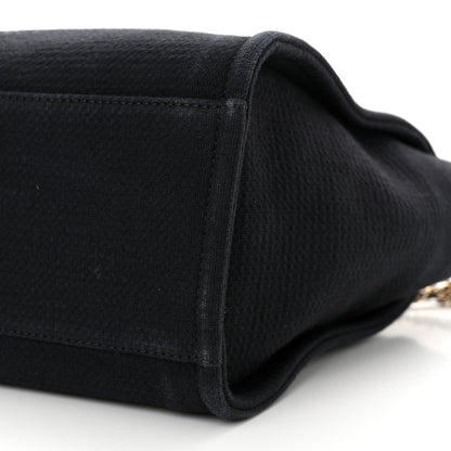 Chanel Mixed Fibers Small Deauville Tote Navy 11 of 16