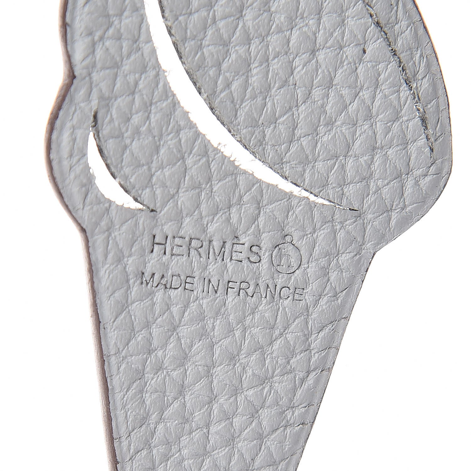 Hermes Epsom Togo Petit H Ice Cream Bag Charm Black Gris Mouette 3 of 4