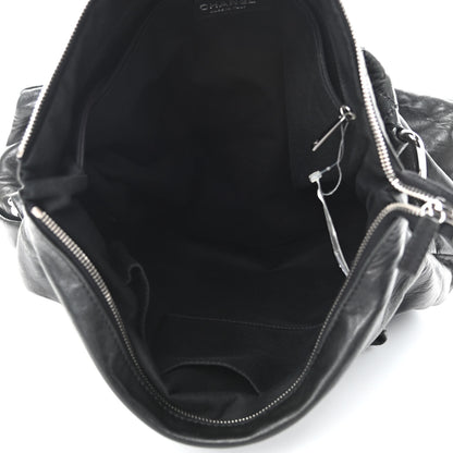 Chanel Lambskin Quilted Mademoiselle Hobo Black 5 of 11