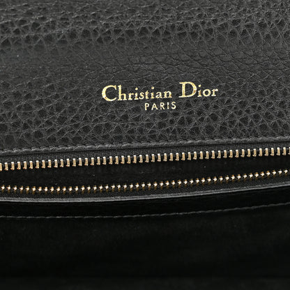 Christian Dior Grained Calfskin Medium Diorama Flap Bag Black 6 of 9