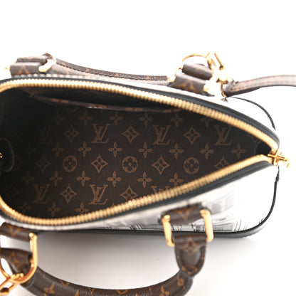 Louis Vuitton X FORNASETTI Calfskin Architettura Alma BB Black White 5 of 9