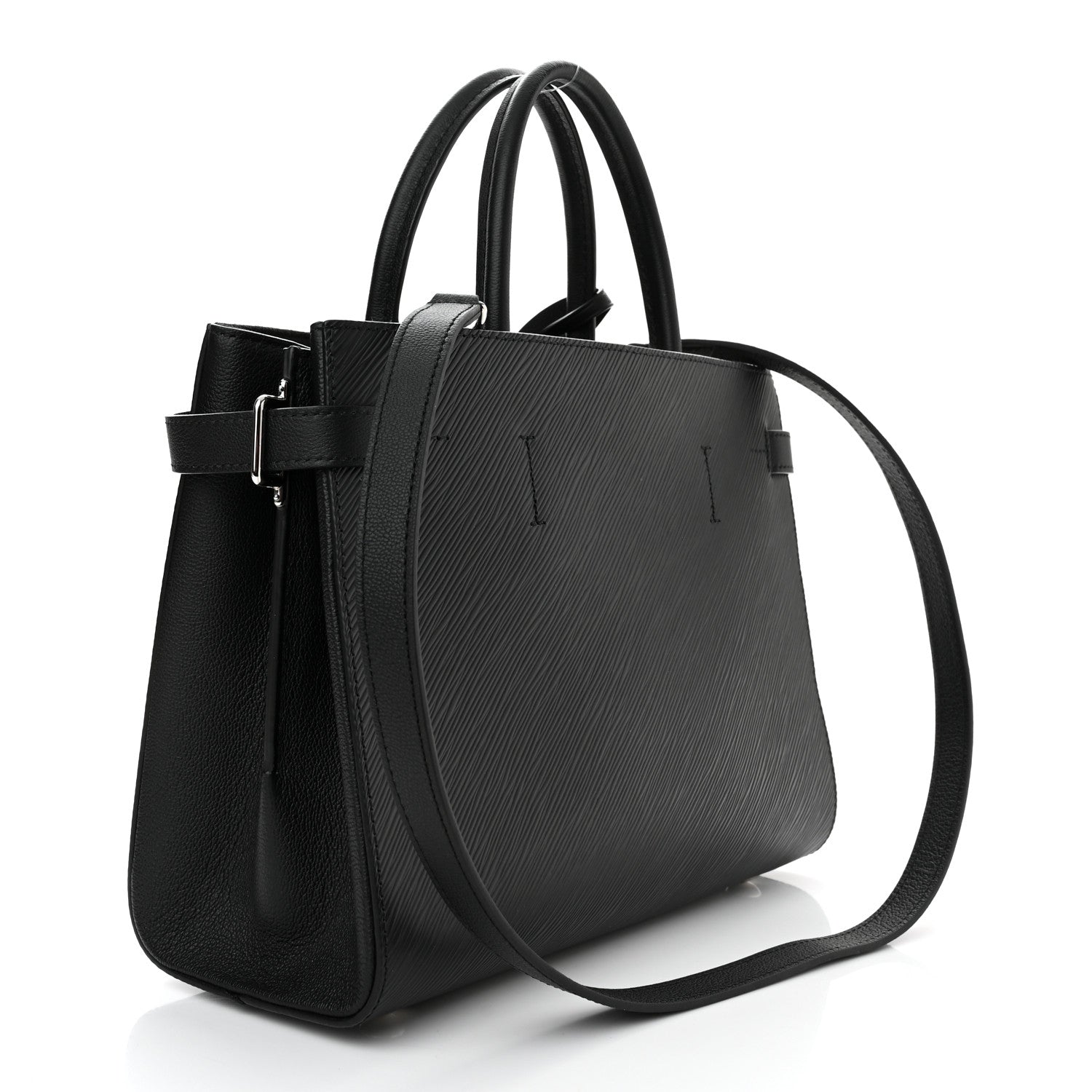 Louis Vuitton Epi Twist Tote Black 3 of 9