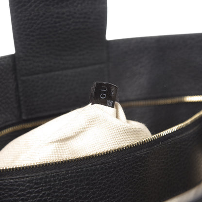 Gucci Pebbled Calfskin Medium Swing Tote Black 7 of 13