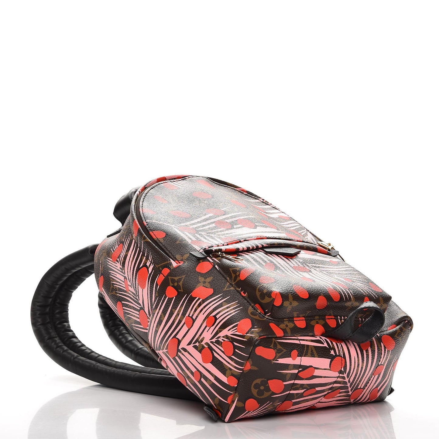 Monogram Jungle Dots Palm Springs Backpack PM Sugar Pink Poppy