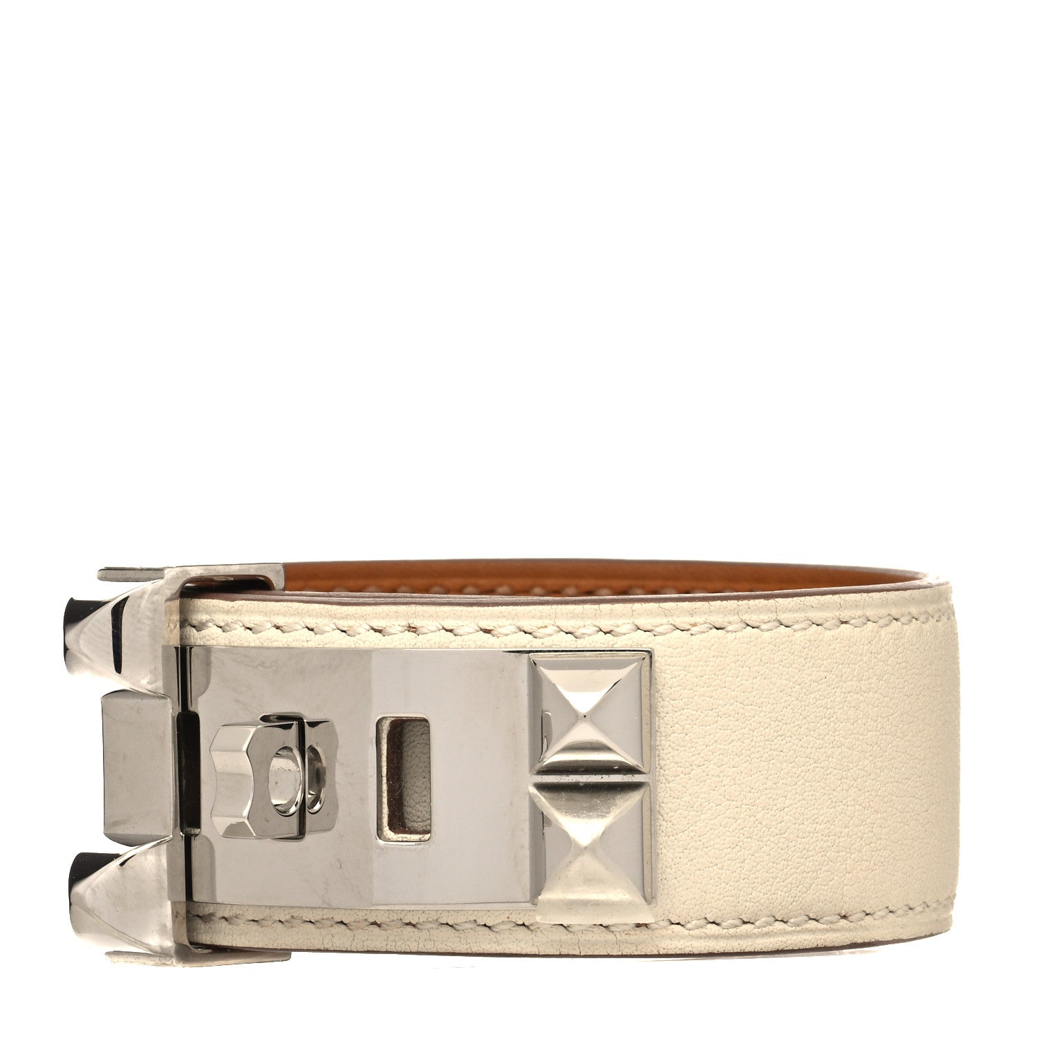 Hermes Swift Collier de Chien CDC 24 Bracelet T2 Nata 1 of 7