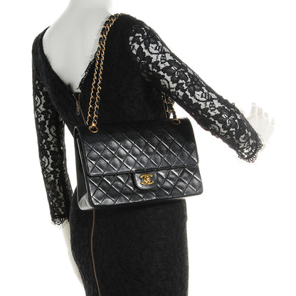 Chanel Lambskin Medium Double Flap Black 2 of 9
