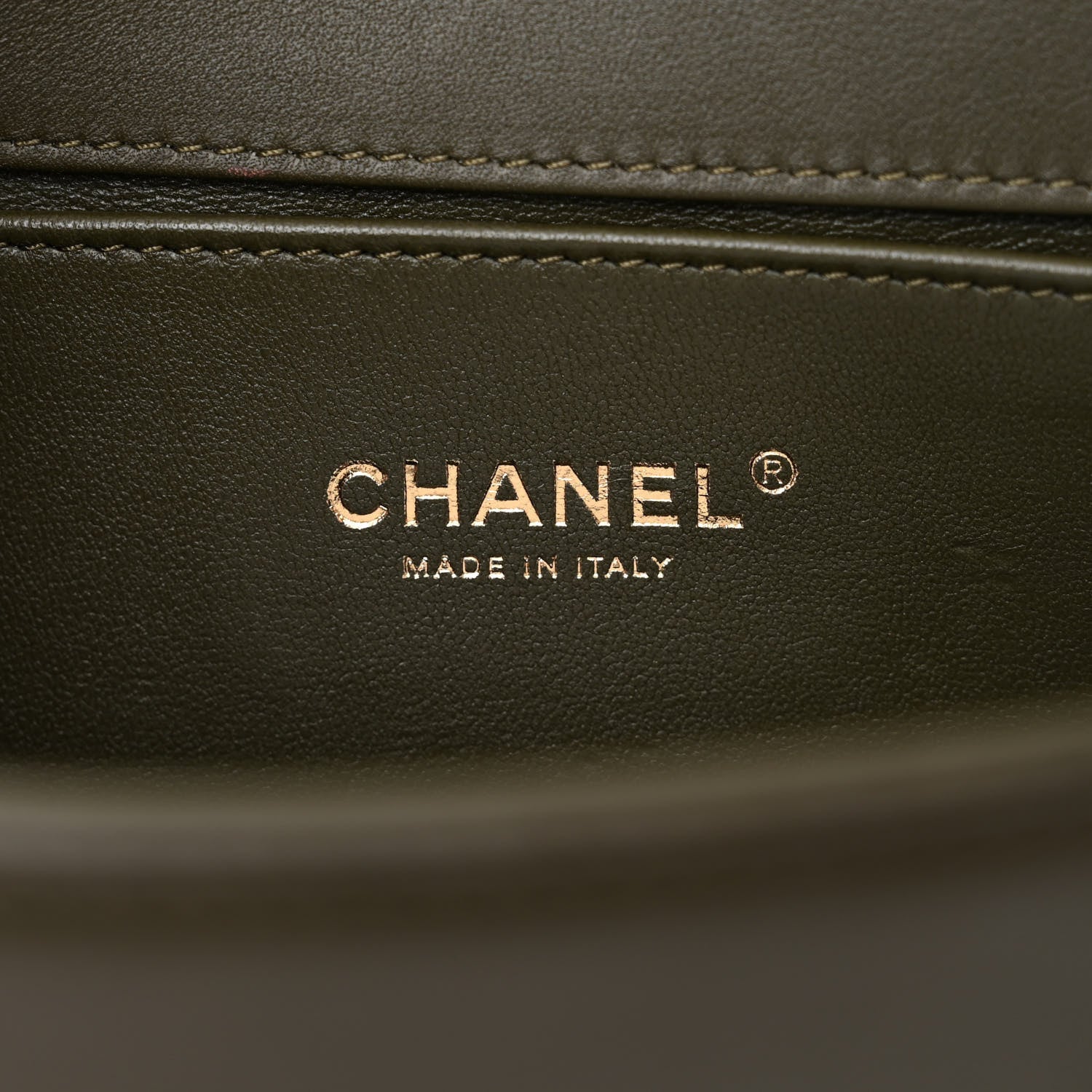 Chanel Calfskin Quilted Medium Boy Flap Khaki 6 of 13