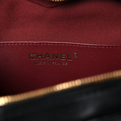 Chanel Lambskin Quilted CC In Love Heart Bag Black 8 of 10