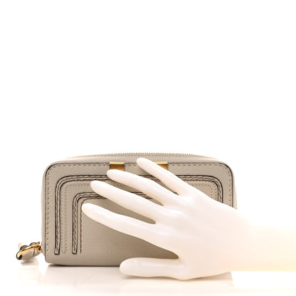 Chloe Calfskin Marcie Long Zip Around Wallet Dove 2 of 6