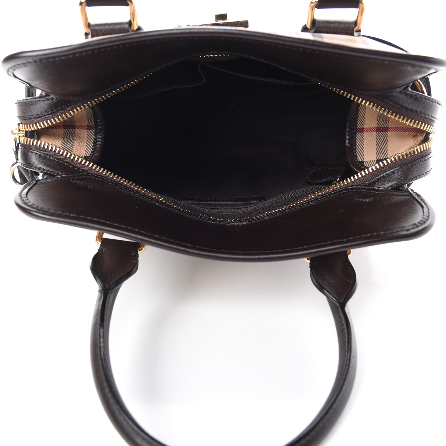 Haymarket Check Medium Minford Portrait Tote Chocolate