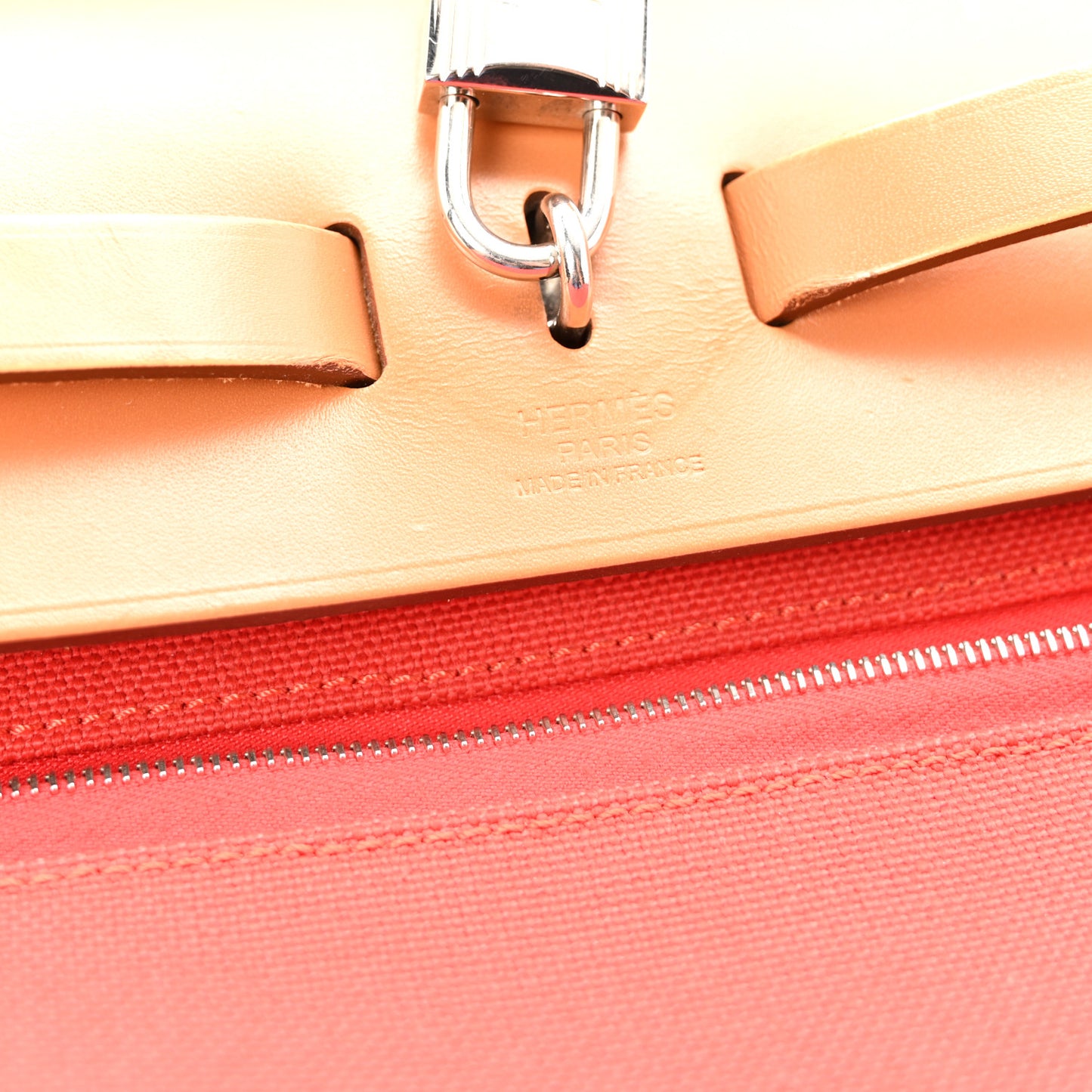 Vache Hunter Toile Herbag Zip 31 PM Rouge Tomate Natural
