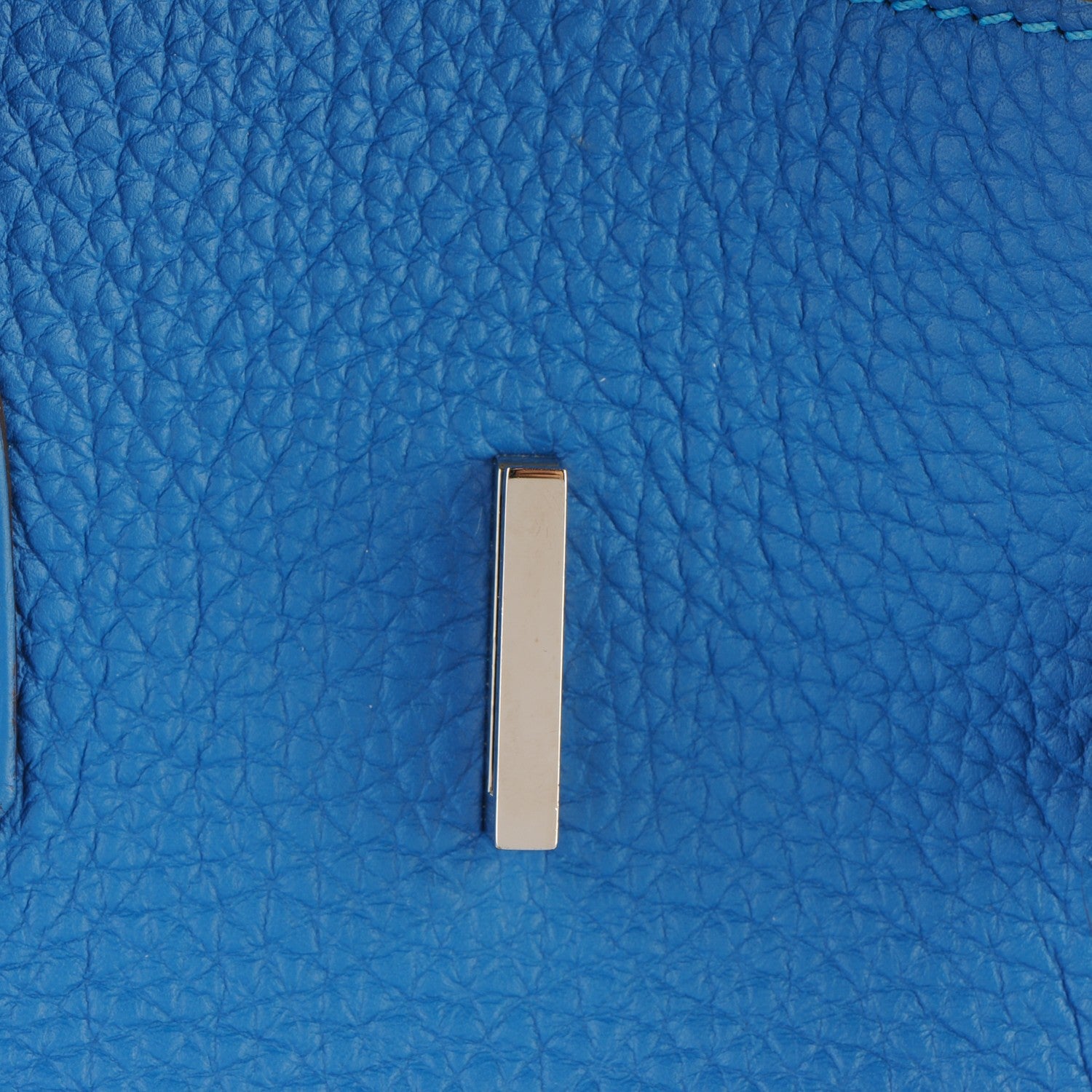 Hermes Taurillon Clemence Birkin 35 Mykonos 18 of 27