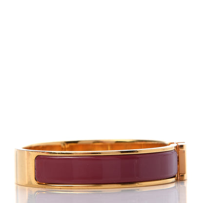 Hermes Enamel Narrow Clic Clac H Bracelet GM Rouge 5 of 6