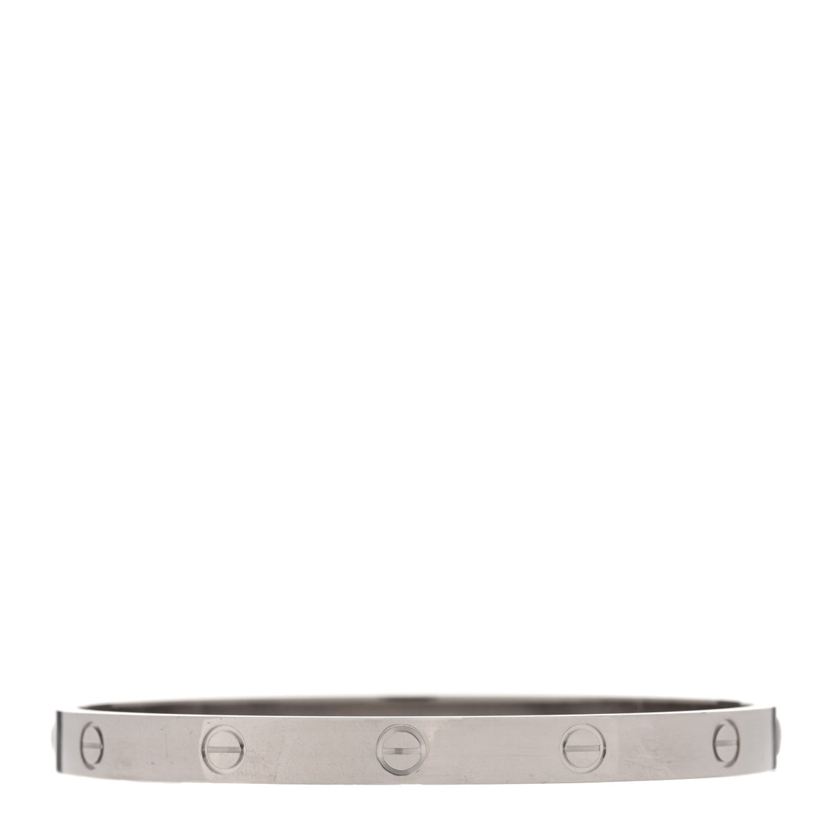 Cartier 18K White Gold LOVE Bracelet 19 1 of 7
