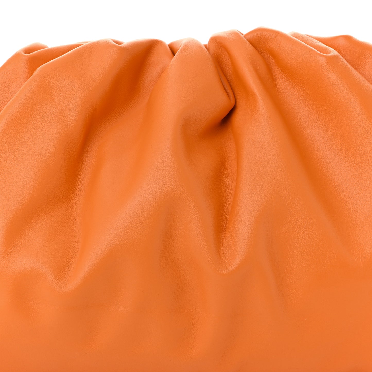 Smooth Butter Calf The Pouch Oversized Clutch Burnt Orange