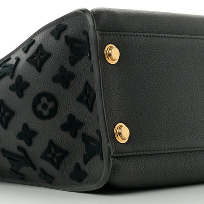 Louis Vuitton Calfskin Monogram Tufting On My Side Black 9 of 10
