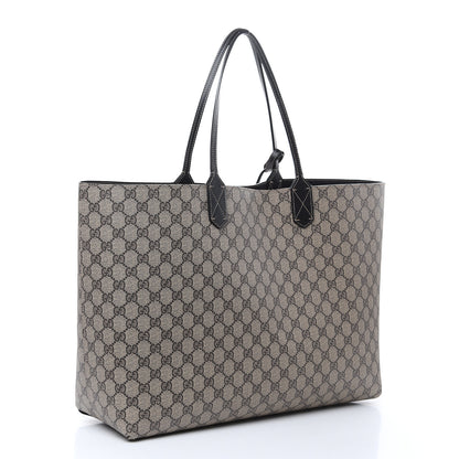 Gucci GG Supreme Monogram Large Reversible Tote Beige Black 4 of 20