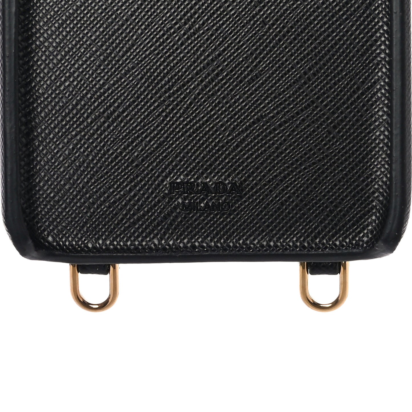 Saffiano Metal iPhone XS Max Case Black