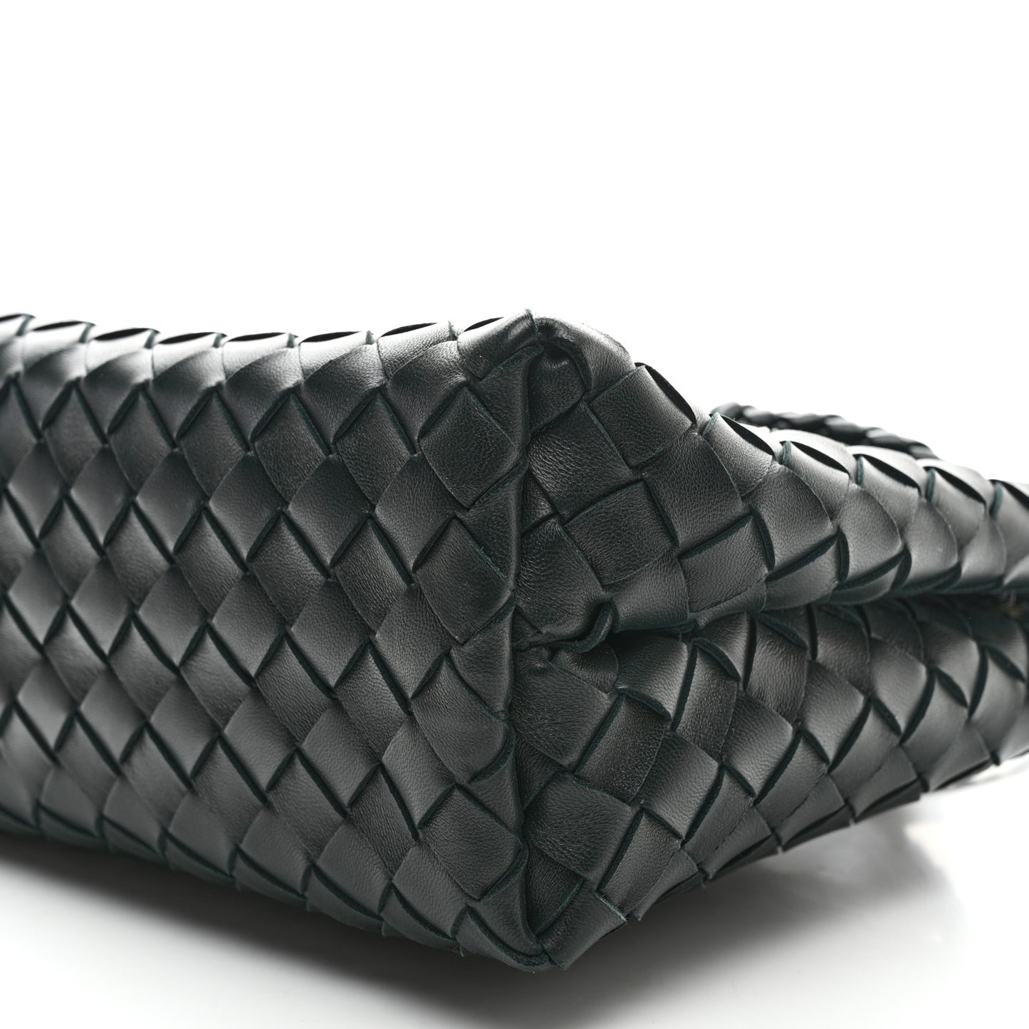 Nappa Intrecciato Small Andiamo Shoulder Bag Emerald Green