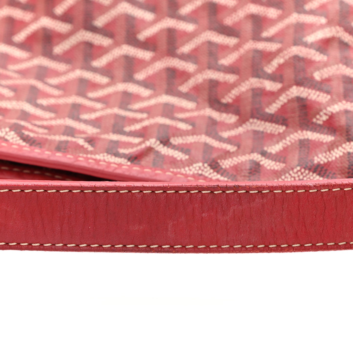 Goyardine Fidji Zip Hobo Red