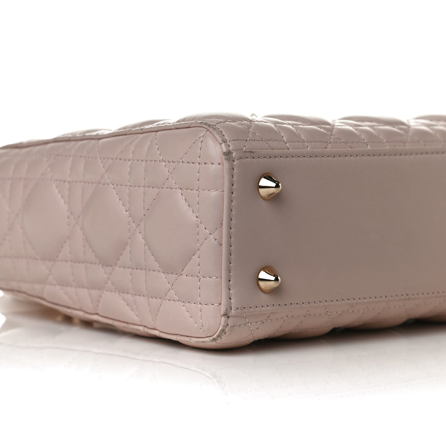 Lambskin Cannage Small Lucky Badges My Lady Dior Pink