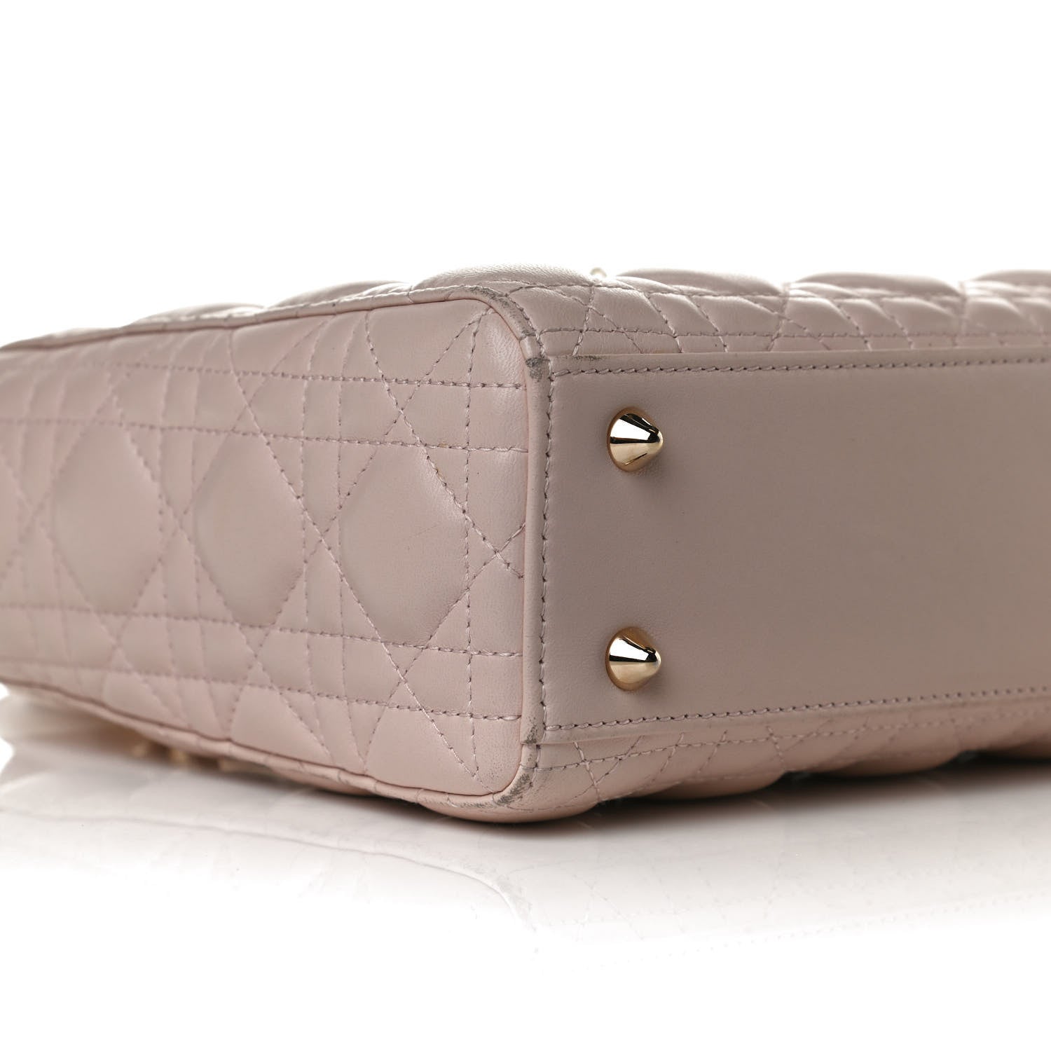 Christian Dior Lambskin Cannage Small Lucky Badges My Lady Dior Pink 9 of 18