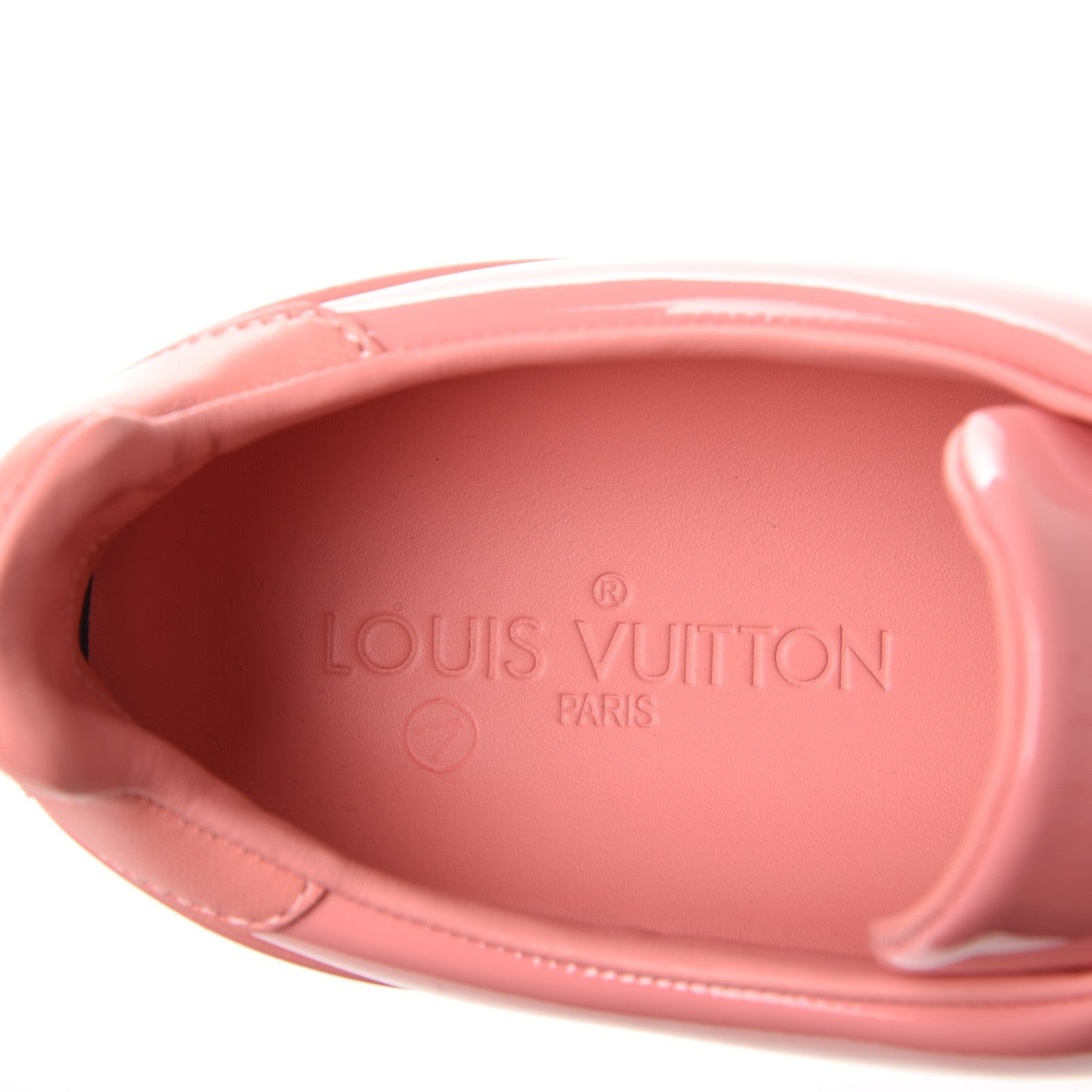 Louis Vuitton Patent Calfskin Frontrow Sneakers 39.5 Rose 17 of 26