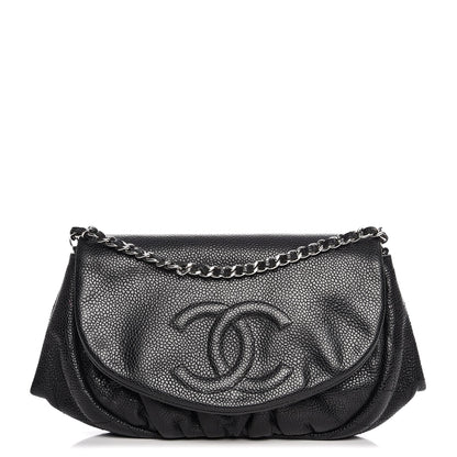 Chanel Caviar Half Moon Wallet On Chain WOC Black 1 of 10