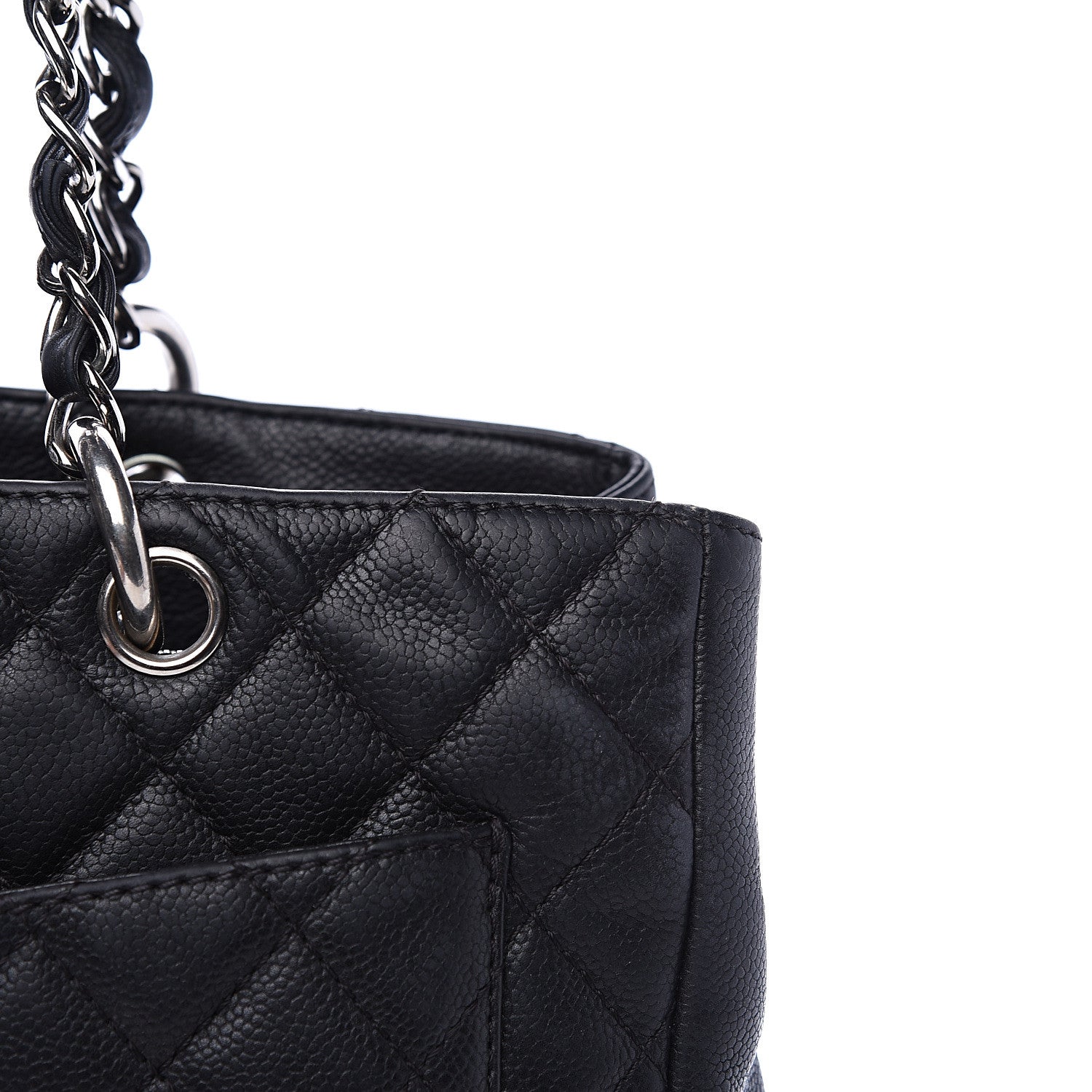 Chanel Caviar Quilted Grand Shopping Tote GST Black 14 of 16
