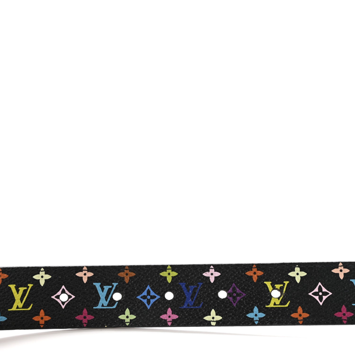 Louis Vuitton Monogram Multicolor LV Cut Reversible Belt 85 34 Black 4 of 6