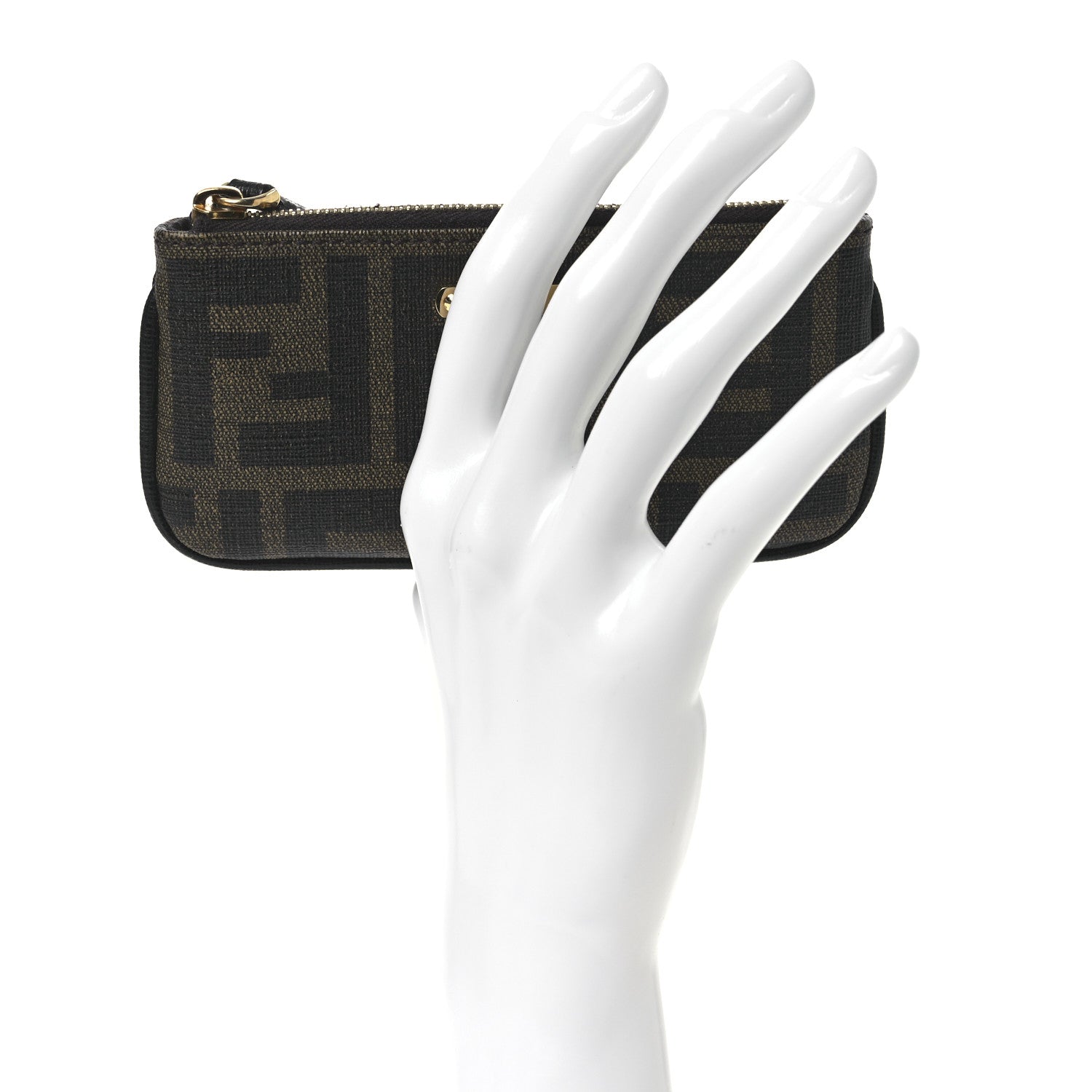 Fendi Zucca Spalmati Forever Coin Pouch Key Case Tobacco 2 of 7