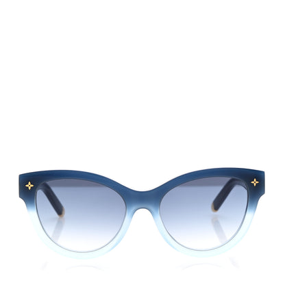 Louis Vuitton Acetate Gradient My Monogram Soft Cat Eye Sunglasses Z1947W Blue 2 of 7