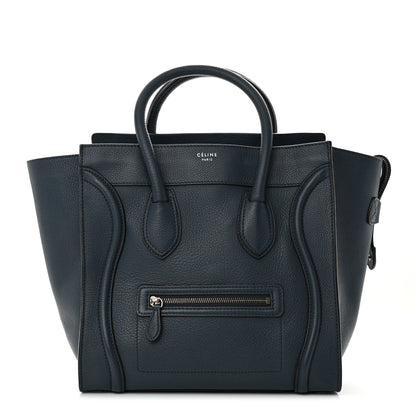 Celine Drummed Calfskin Mini Luggage Orage 1 of 9