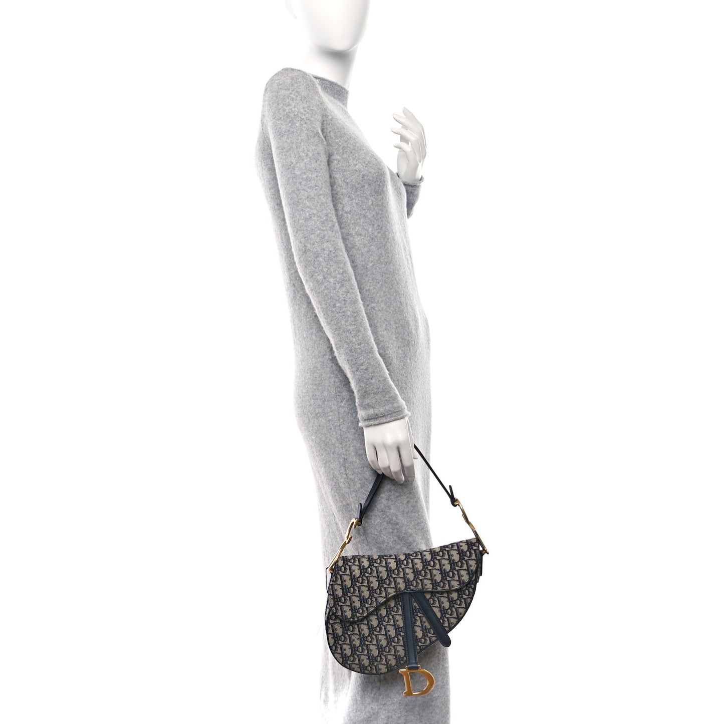 Oblique Saddle Bag Blue