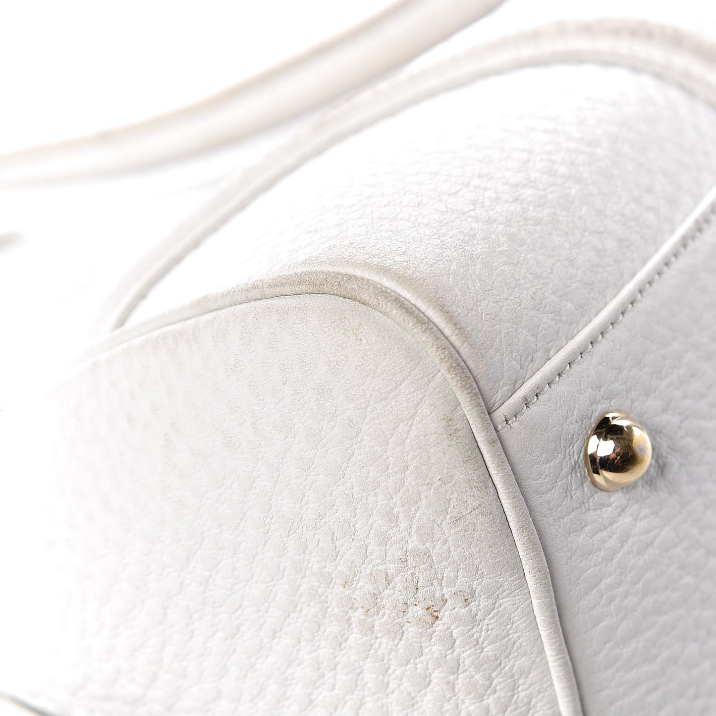 Calfskin Web Blondie Bowler White