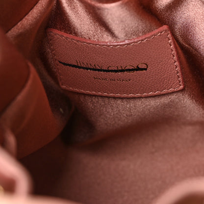 Jimmy Choo Satin Crystal Embellished Top Handle Bon Bon Bag Pink 6 of 9