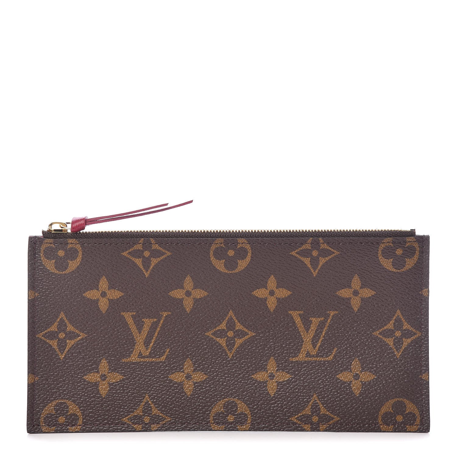 Louis Vuitton Monogram Felicie Chain Wallet Zippered Insert Fuchsia 1 of 6
