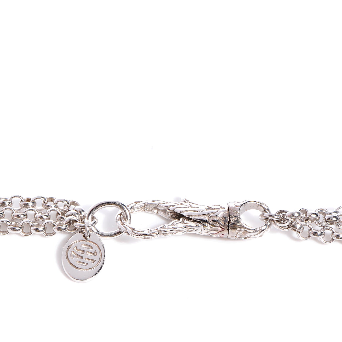 Langit Silver Long Dangling Pendant with Diamond Pave on Chain Necklace