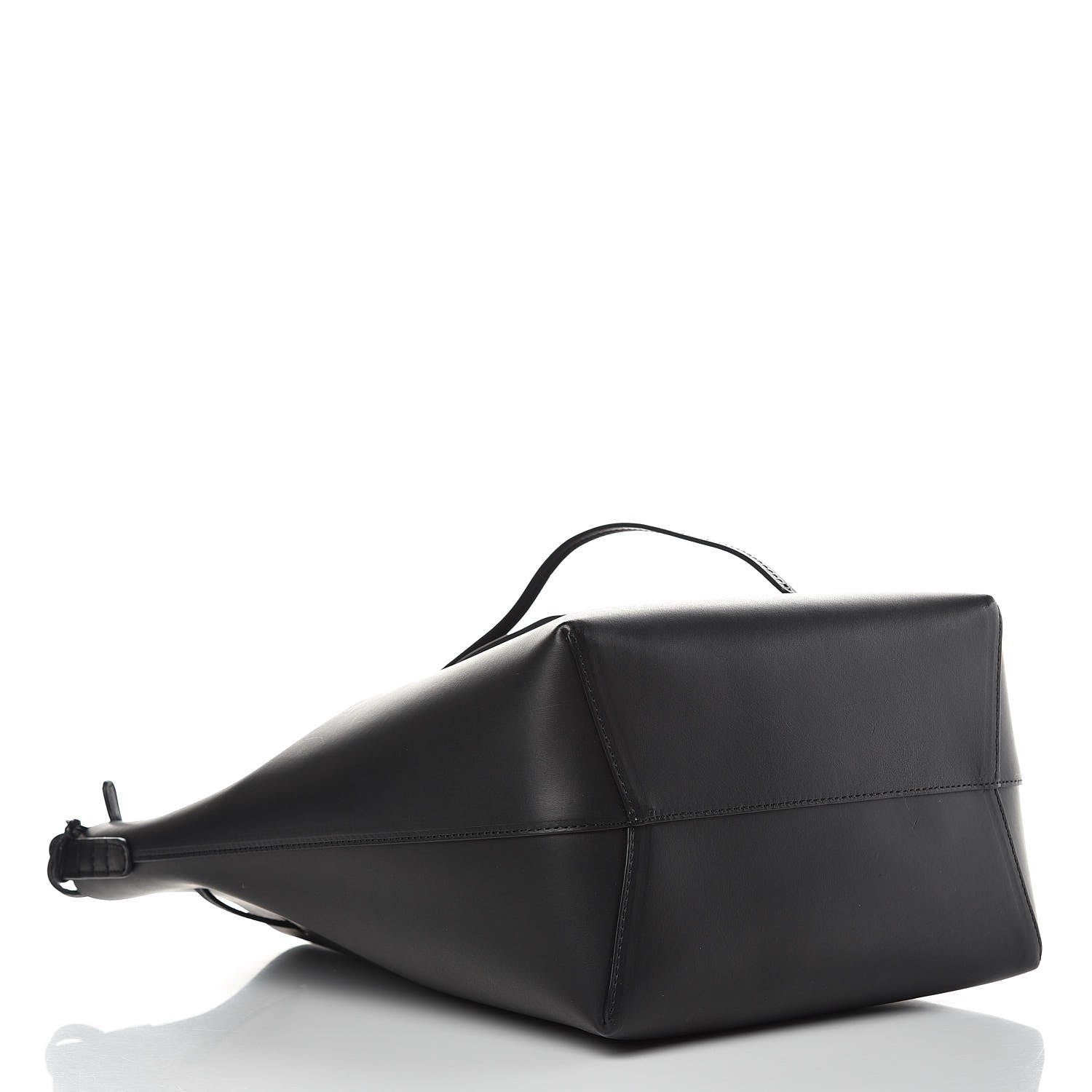 Mansur Gavriel Vegetable Tanned Calfskin Bucket Bag Black Flamma 5 of 10