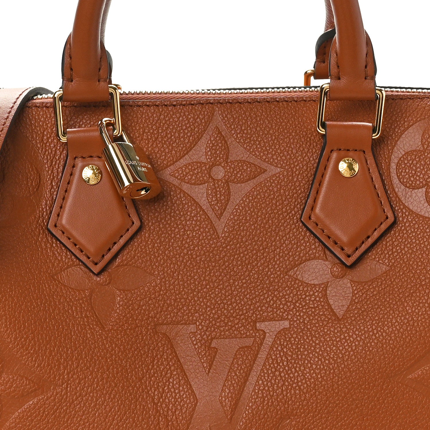 Louis Vuitton Empreinte Monogram Giant Speedy Bandouliere 25 Cognac 7 of 10