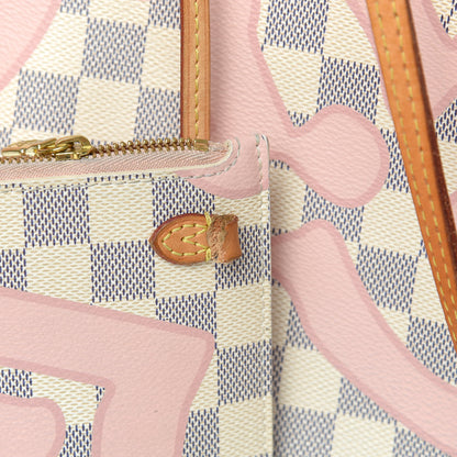 Louis Vuitton Damier Azur Tahitienne Neverfull MM 12 of 19
