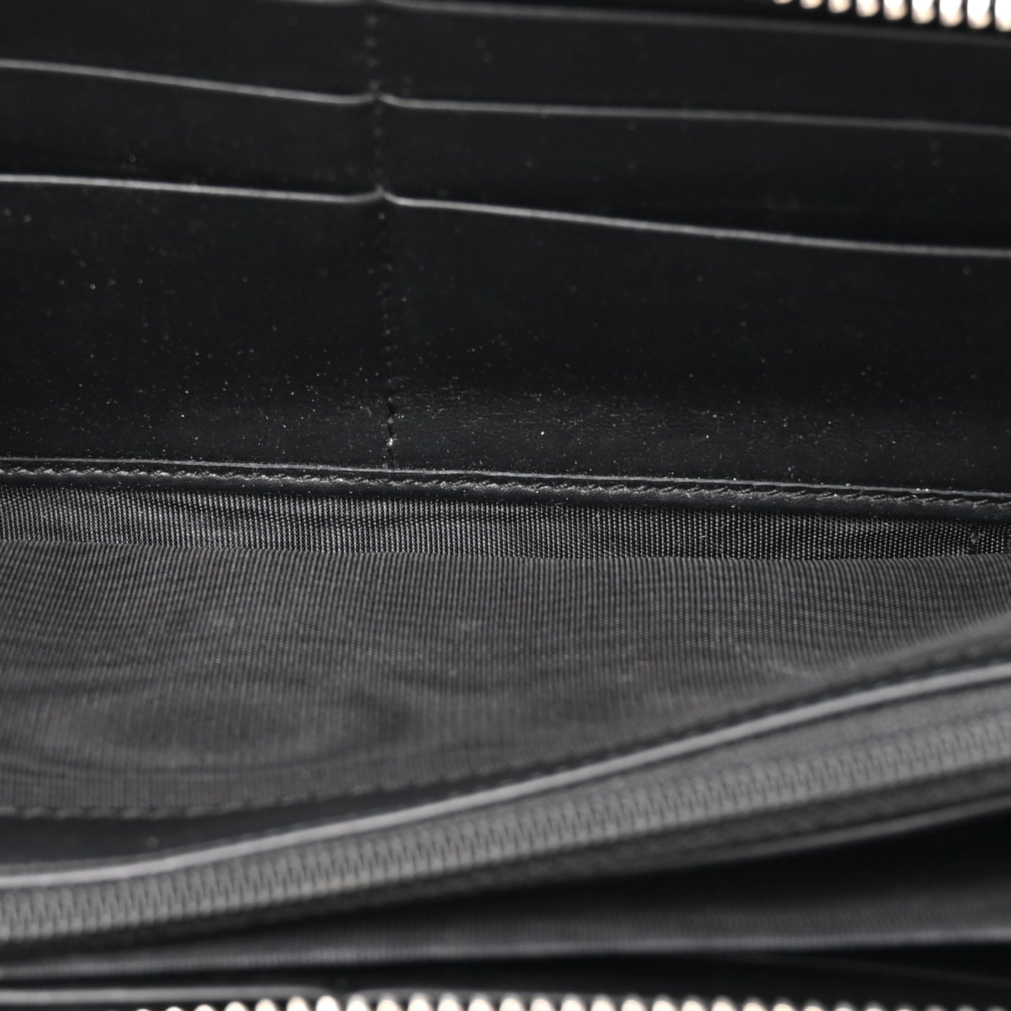 Guccissima Web Zip Around Wallet Black