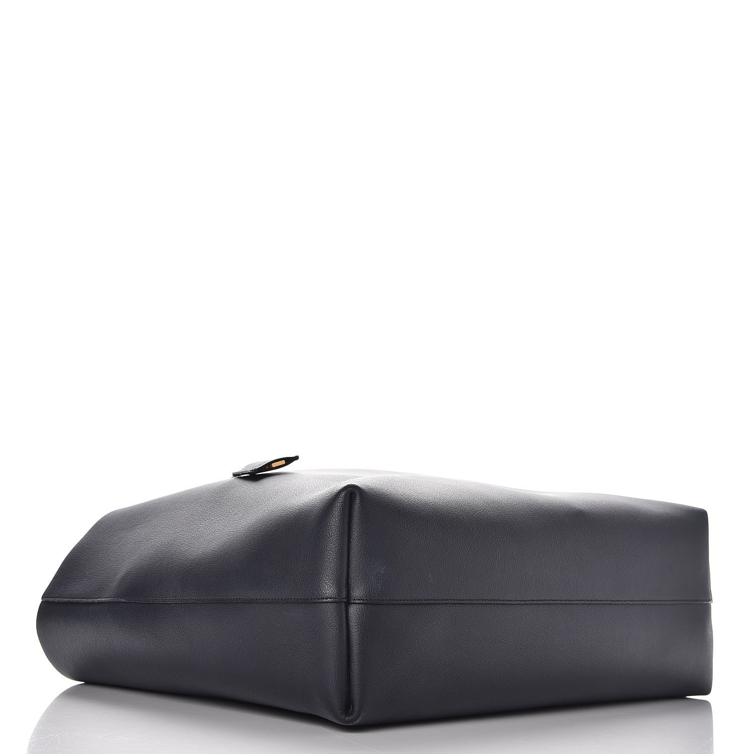 Saint Laurent Calfskin Large Shopping Tote Deep Marine 5 of 14